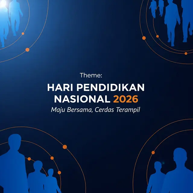 13 Contoh Banner dan Background Hardiknas, Desain Menarik Penuh Semangat