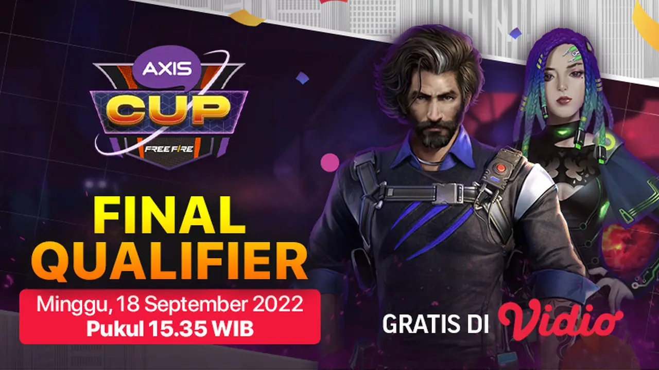 Gratis di Vidio, Link Live Streaming Final Kualifikasi AXIS Cup Free Fire 2022