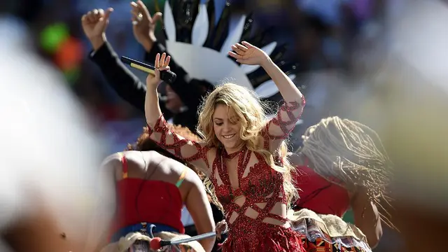 Aksi Heboh Shakira di Penutupan World Cup 2014