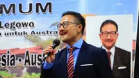Dubes RI untuk Australia menyanyikan Pigi Jo deng Dia (Liputan6.com / Yoseph Ikanubun)