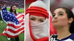 Fans-Fans Cantik Hiasi Laga Inggris vs Amerika Serikat di Piala Dunia 2022 (AP Photo)