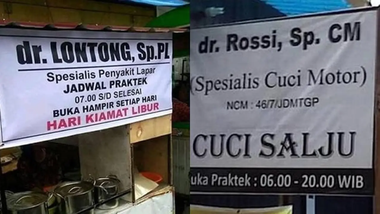 6 Spanduk 'Dokter Spesialis' Ini Kreatif Banget, Pembeli Senyum Nyengir