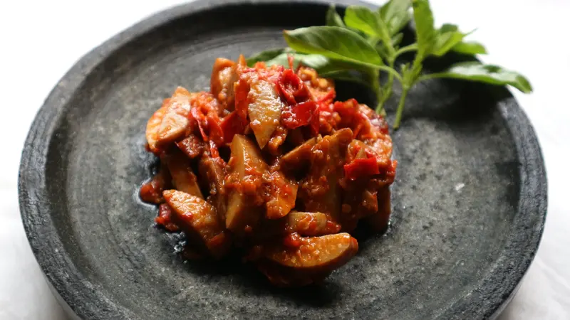 resep jengkol pedas tumis sambal balado