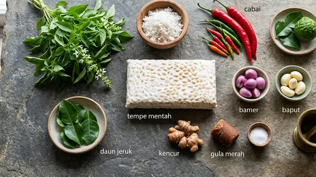 Resep Tempe Urap Kemangi (AI Generated)