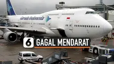 Dua pesawat milik maskapai Garuda Indonesia dan Lion Air dikabarkan gagal mendarat di Bandara Supadio, Pontianak, Kalimantan Barat pada Rabu (13/1) sore akibat cuaca buruk.
