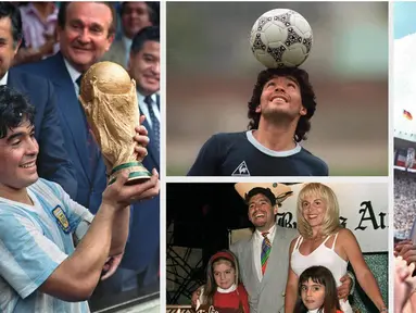 Keberhasilan Argentina menjuarai Piala Dunia 1986 di Meksiko menjadi tonggak terpenting dalam karier sepak bola Maradona. ( AFP Photo )