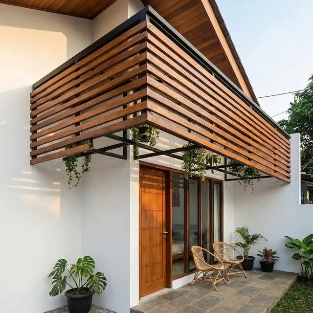 Model Teras Rumah Kecil Tanpa Tiang Agar Tampak Modern