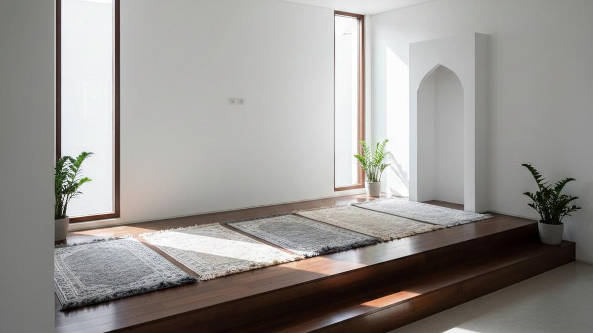 7 Desain Mushola Tanpa Sekat tapi Tetap Tenang dan Privat