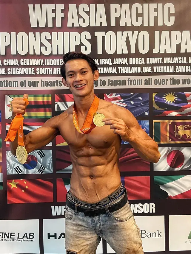 8 Potret Terbaru Irfan Sebaztian yang Kini Jadi Atlet Binaragawan, Ikut di Turnamen Jepang
