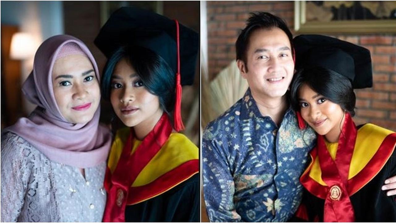 8 Momen Wisuda Online Siti Adira Kania, Ditemani Aldi Bragi dan Ikke Nurjanah