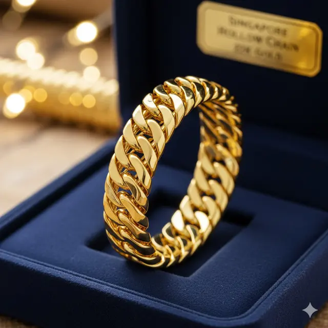 Model Gelang Emas Seri Singapura Tali Ular
