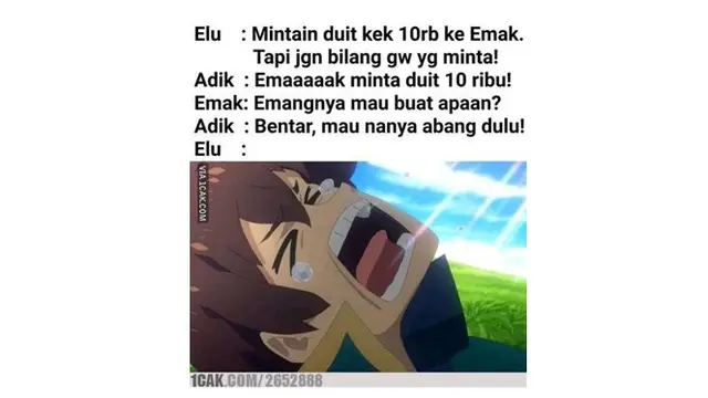 Meme Lucu saat Minta Duit ke Emak Ini Bikin Ketawa Geli