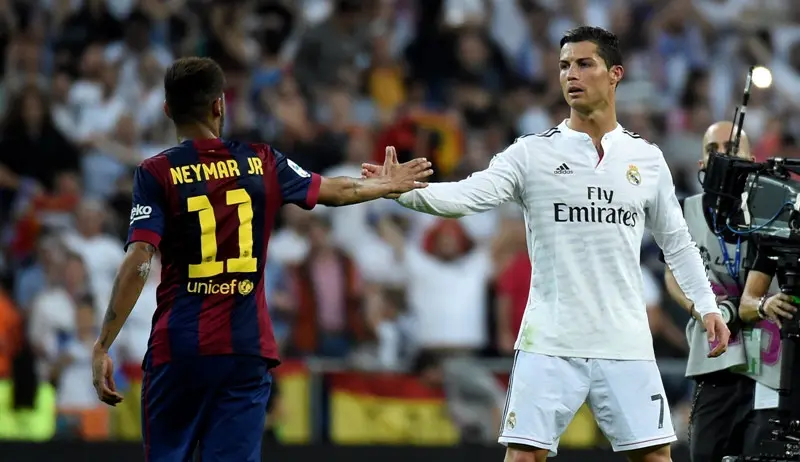 Neymar dan Cristiano Ronaldo (AFP/Gerard Julien)