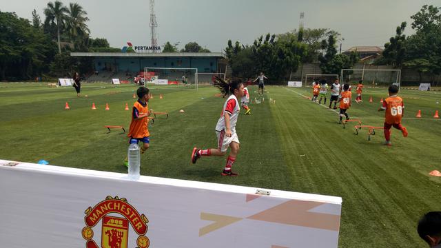 Meriahnya Manchester United Soccer School Di Jakarta Bola Liputan6 Com