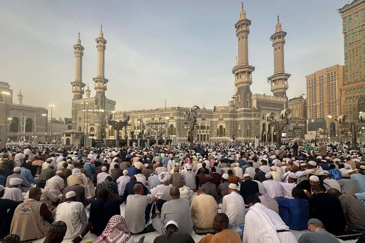 Suasana Masjidil Haram Jelang Pelaksanaan Puncak Ibadah Haji