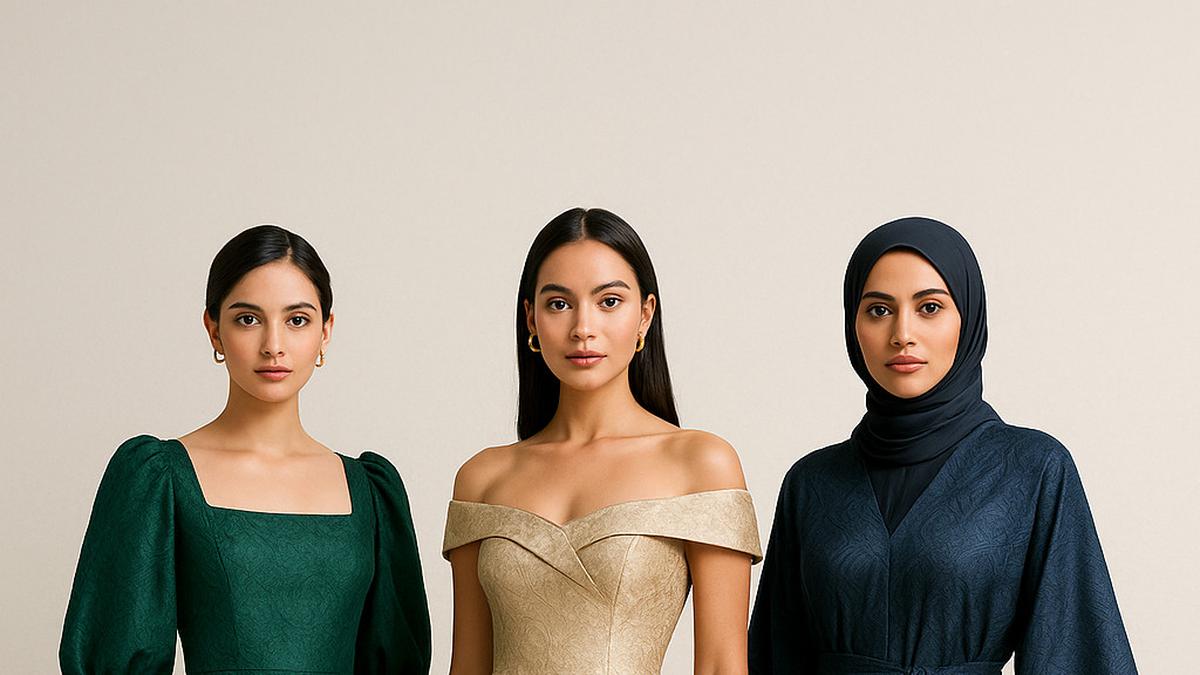 7 Model Long Dress Jacquard Terbaru 2025, Solusi Fashion Formal yang Anggun