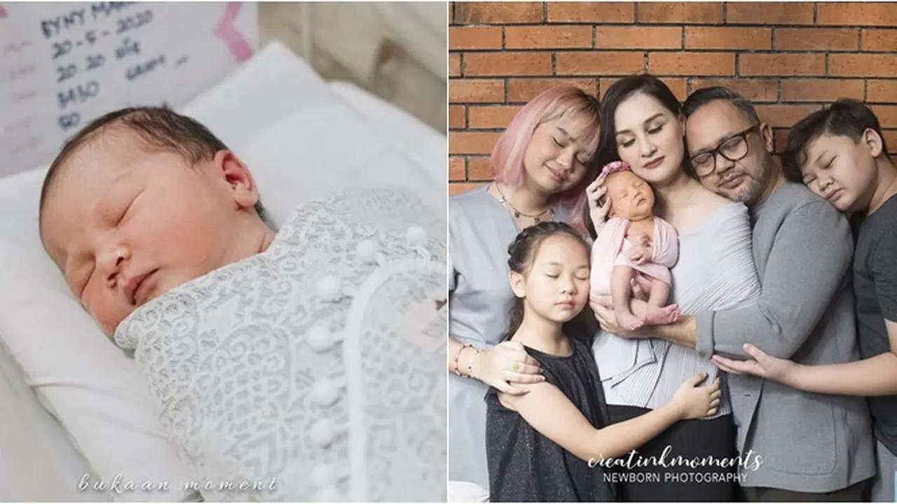 Potret Newborn Keluarga Mona Ratuliu, hangat dan sederhana