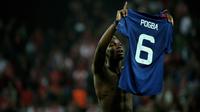 1. Paul Pogba (Manchester United) - Gelandang yang kontraknya habis tahun 2021 ini ditaksir situs Transfermarkt memiliki harga jual 75 juta euro. (AFP/Soren Andersson)