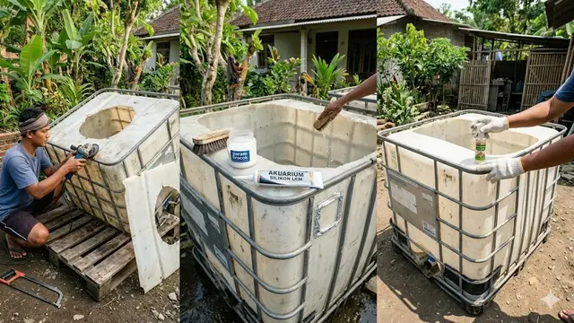 Budidaya Gurame di Tandon Air Bekas