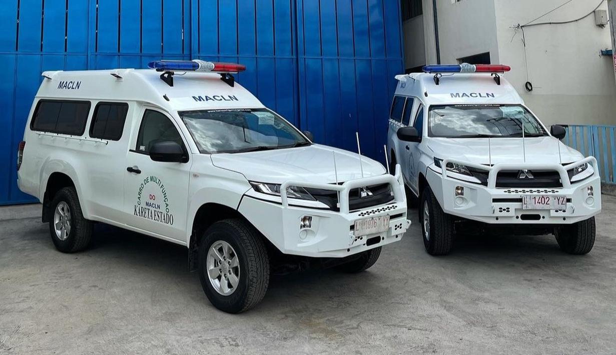 Kendaraan multifungsi hasil produksi karoseri Gunung Mas yang diekspor ke Timor Leste. (Source: Instagram/@karoserigunungmas)
