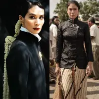 Lihat di sini beberapa potret public figure pakai kebaya Janggan, siluet klasik bak seorang royal.