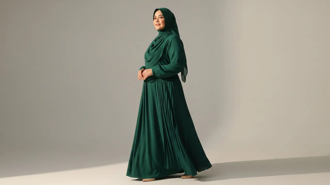 Gamis Lebaran yang Cocok Untuk Wanita Gemuk