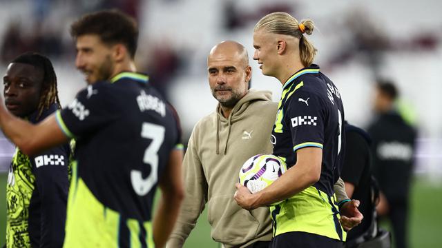 Foto: Beringasnya Erling Haaland saat Borong Tiga Gol untuk Kemenangan Man City di Liga Inggris