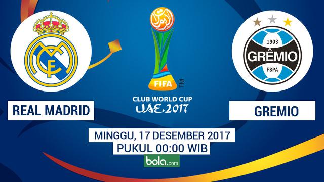 Susunan Pemain Real Madrid Vs Gremio Dunia Bola Com