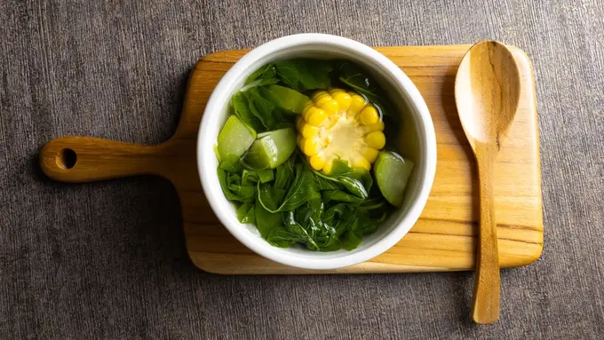 Ilustrasi sayur penurun panas