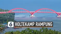 Jembatan Holtekamp telah rampung dikerjakan. Infrastruktur itu disebut akan jadi ikon baru kota Jayapura.