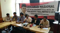 Poros Pemuda Nusantara mendeklarasikan dukungan kepada TGB. (Liputan6.com/Putu Merta Surya Putra)