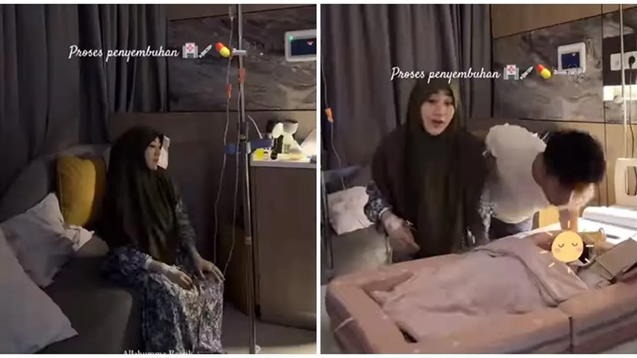 6 Potret Aktivitas Larissa Chou di RS Usai Lahiran, Ikram Rosadi Suami Siaga