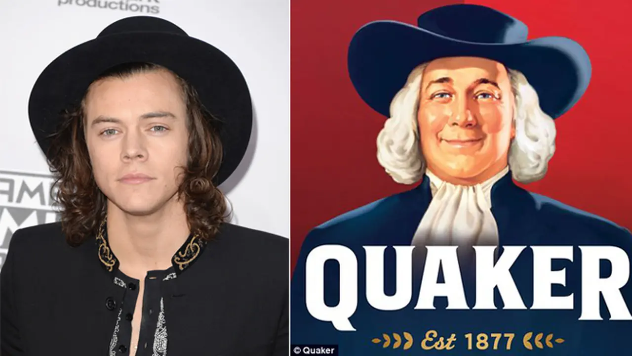 Gaya Rambut Harry One Direction Mirip Lambang Quaker Oats