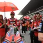 Pembalap Ducati, Pecco Bagnaia jelang Main Race MotoGP Portugal 2024. (PATRICIA DE MELO MOREIRA / AFP)
