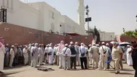 Parit raksasa di Masjid Sab'a, Madinah, Arab Saudi sejak zaman Rasulullah Nabi Muhammad SAW. (Dream)