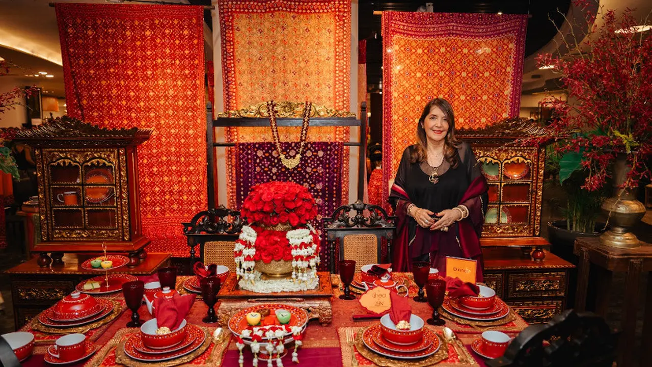 Motif Jumputan Dihadirkan Ghea Panggabean Lewat Koleksi Tableware