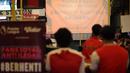 Vidio sebagai official broadcaster Premier League sedang gencar mengkampanyekan Berhenti Nonton Bajakan dan disampaikan lewat acara Roaring Night pertandingan Liverpool Vs Arsenal yang dihadiri ratusan orang dari komunitas Arsenal Indonesia. (Bola.com/Bagaskara Lazuardi)