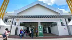Bagian luar Pusat Karantina dan Perawatan COVID-19 Risiko Rendah di MAEPS, Malaysia (3/4/2020). Fasilitas tersebut digunakan untuk menampung 600 pasien COVID-19 "berisiko rendah", yang dinyatakan positif COVID-19 tetapi tidak menunjukkan gejala atau memiliki gejala ringan. (Xinhua/Chong Voon Chung)
