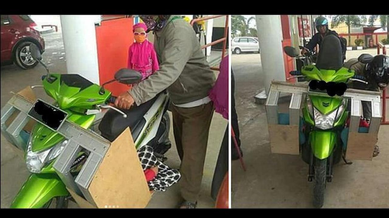 Modifikasi boncengan anak.