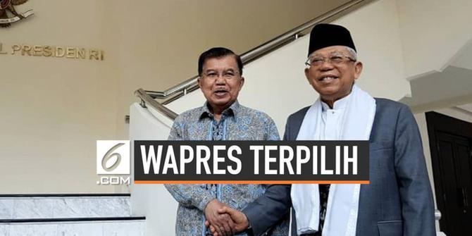 VIDEO: Jusuf Kalla Terima Ma'ruf Amin di Kantor Wapres