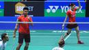 Pasangan Praveen/Debby langsung menguasai jalannya partai final dengan menang pada set pertama 21-12. (PBSI/Nafielah)