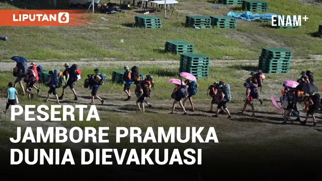 VIDEO: Antisipasi Topan, Peserta Jambore Pramuka Dunia Dievakuasi