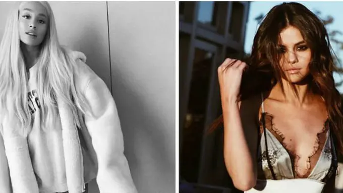 Selena Gomez dan Ariana Grande/Instagram.