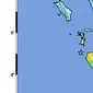 Gempa Magnitudo 7,3 menguncang wilayah Mentawai Sumbar, Selasa (25/4/2023), pukul 03.00.57 WIB. Hasil analisis BMKG, gempa Mentawai ini memiliki parameter update dengan Magnitudo M6,9. (Liputan6.com/ BMKG)