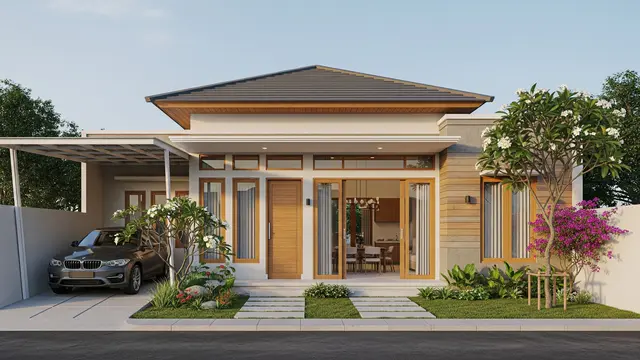 Rumah Satu Lantai dengan Denah Sederhana