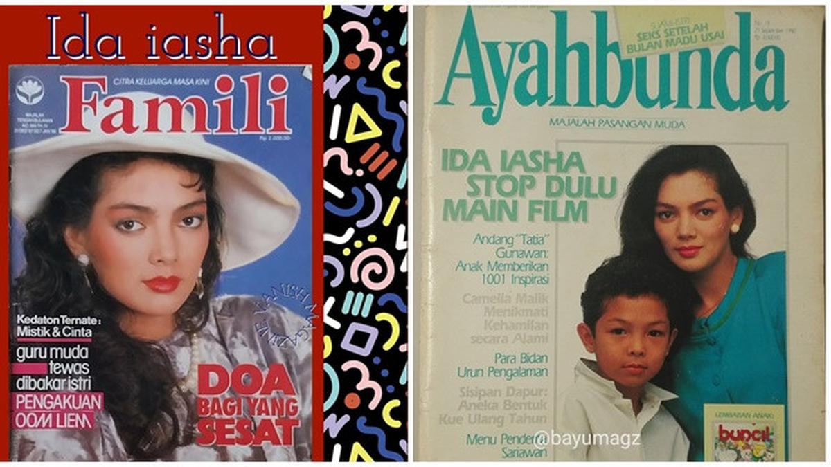 6 Potret Lawas Ida Iasha Jadi Model Majalah, Kini Awet Muda di Usia 61 Tahun