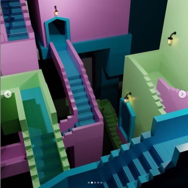 Di Spanyol ada Bangunan Mirip Markas Squid Game