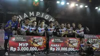 Kerambah Futsal berhasil menjadi juara di grand final Super Soccer Futsal Battle 2018 yang digelar di Mall Taman Anggrek, Jakarta Barat, Minggu (14/10/2018). (Istimewa)