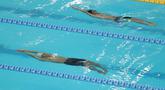 PB Akuatik Indonesia menggelar Indonesia Open Aquatic Championships (IOAC) 2025 di Stadion Akuatik Gelora Bung Karno, Jakarta Pusat. (Bola.com/M Iqbal  Ichsan)