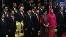 Sejumlah jajaran Menteri Kabinet Kerja menghadiri Sidang Tahunan MPR di kompleks Parlemen, Senayan, Jakarta, Rabu (16/8). Sidang tersebut beragendakan mendengar pidato Presiden Jokowi selaku Kepala Negara. (Liputan6.com/Johan Tallo) 